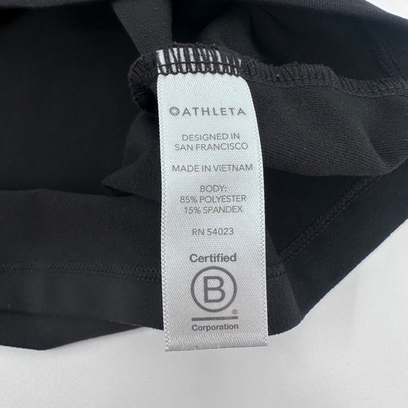 Athleta Workout Tank Top Womens S Black Racer Back Open Stretch Activewear - Picture 5 of 9